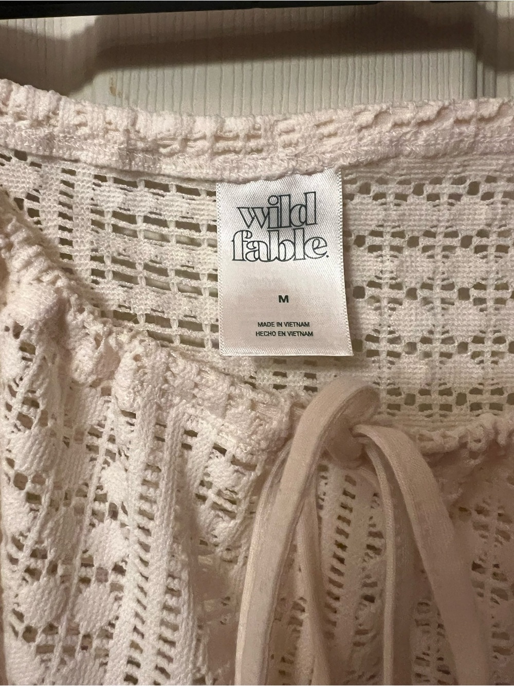 Wild fable Cream Crochet Swim Cover-Up Skirt - Picture 3 of 5